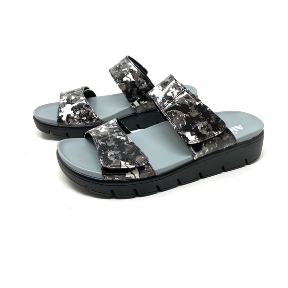 Alegria Rubie Collage Greys Platform Sandal Vegan Leather - Picture 2 of 7